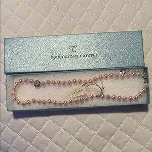 Touchstone Crystal Blush Pearl Necklace